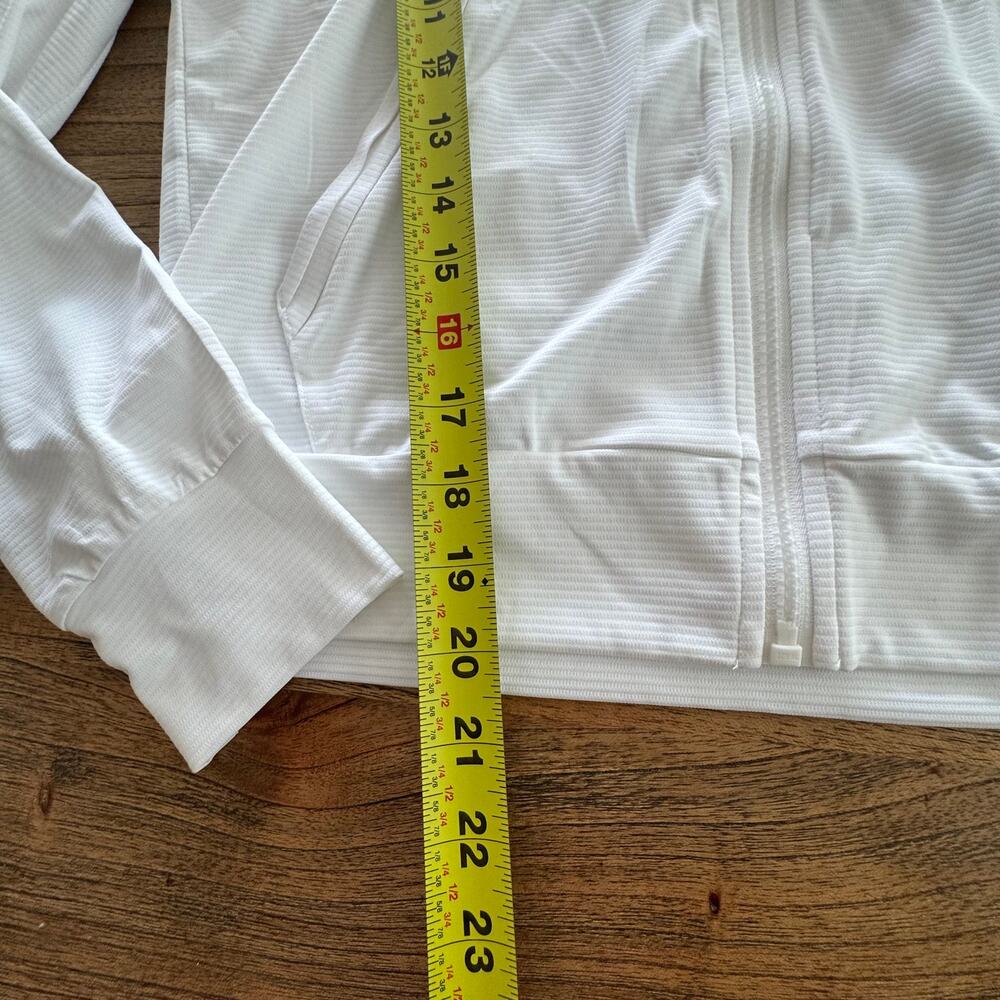 Athleta Girl White Zip up - Size XL 14 - Picture 8 of 8